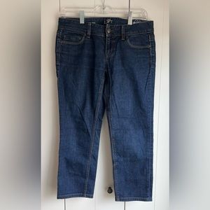 LOFT Cropped Jeans | Blue Dark Wash | 4